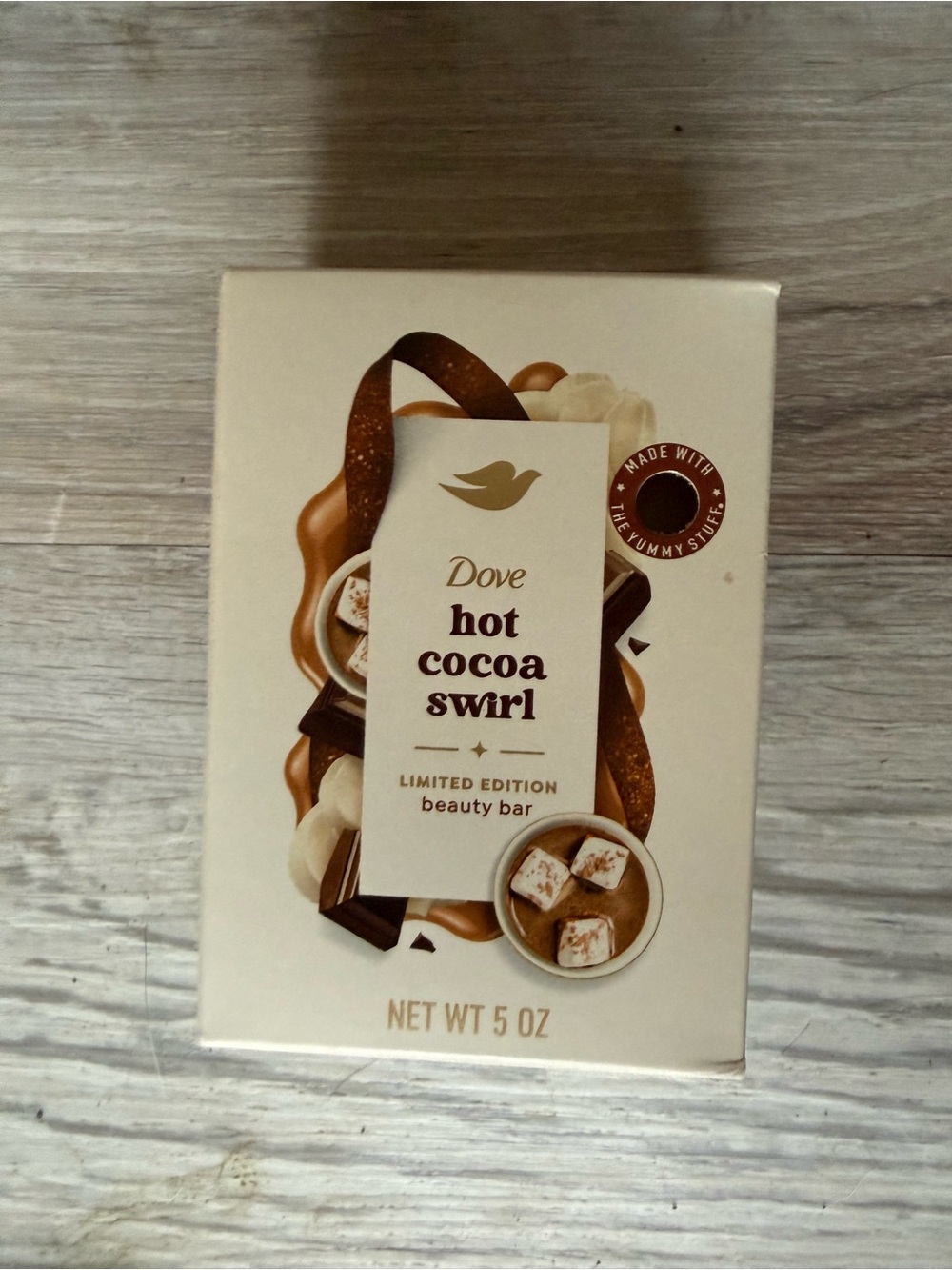 Dove Limited Edition Holiday Treats HOT COCOA SWIRL Beauty Bar 5oz Soap